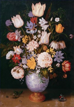 中国の花瓶に入った花束 アンブロシウス・ボスチャート Oil Paintings